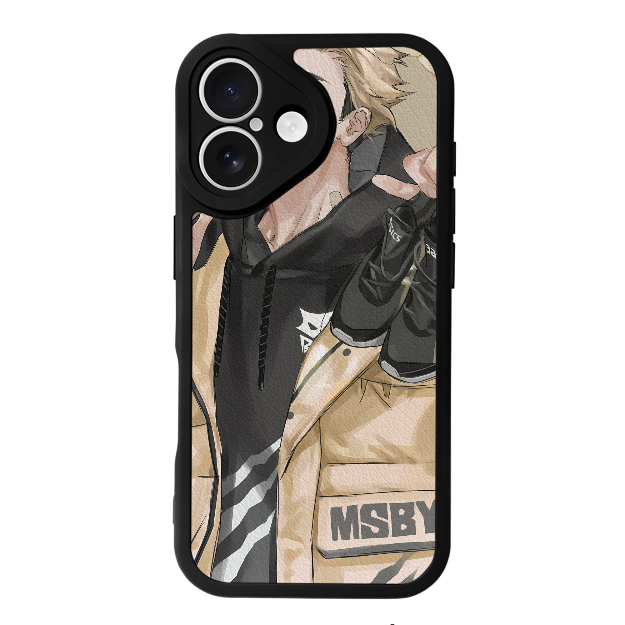 （画像用） ハイキュー!! Haikyu!! 【iPhone 16シリーズ対応】シリコンスマホケース（レザー調） 材質：シリコン